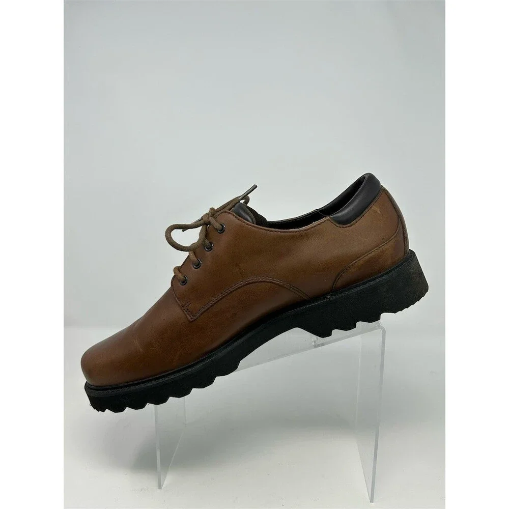 Rockport Northfield Waterproof Plain Toe Oxford Shoes Brown Lace-Up Men's 13 XW